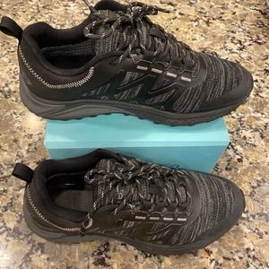 Magellan Men's Size 8D Sabine Outdoor Black Gray Hiking Shoe 158928